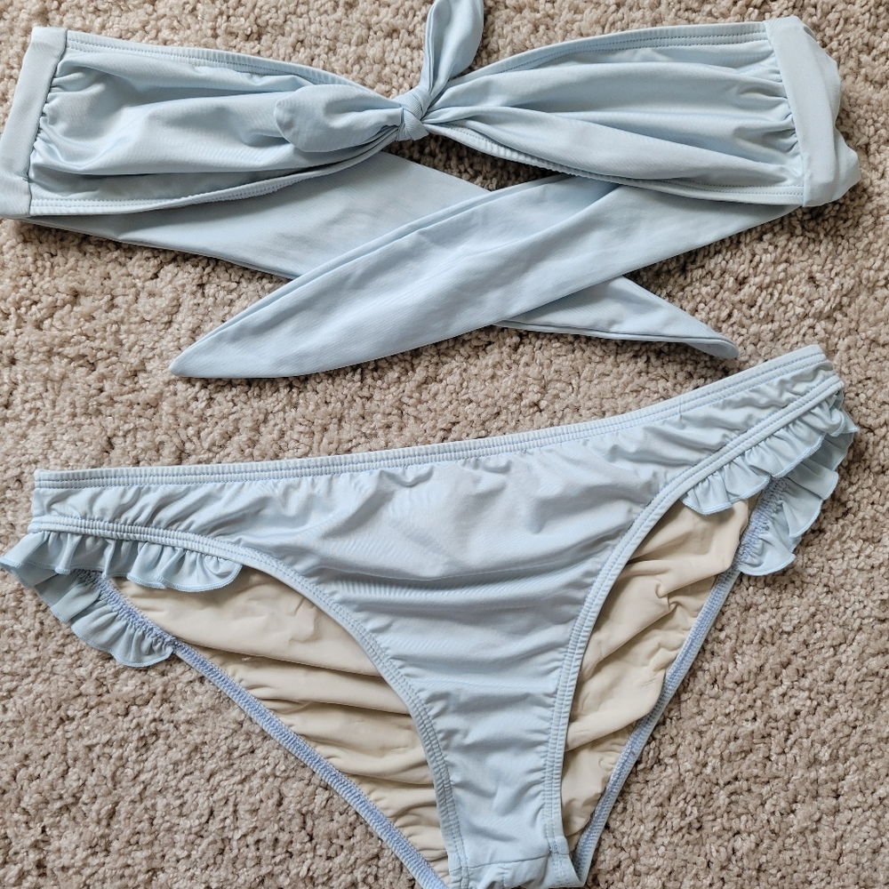 Zinke Bandeau Bikini Swimwear Light Blue